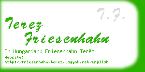 terez friesenhahn business card